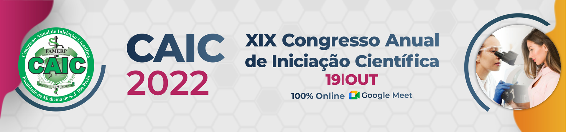XIX CAIC – Congresso Anual de Iniciação Científica